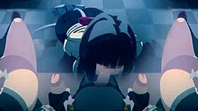 zeneless anime sluts receive creampies in hentai video