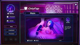 i play onlyfap simulator 3 and get nude with curvy babe
