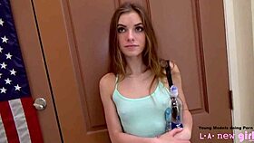 i fucked that teen hard in the ass during the photoshoot casting and creampied her asshole