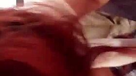 crazy doggystyle action with big tits on the sofa