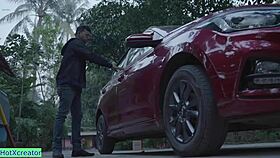 Indian hot malkin banging car driver, huh?