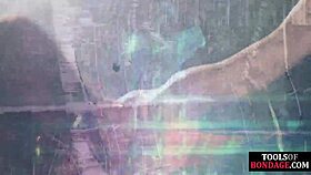 busty submissive rides sybian while bound by dom, wow! 😍