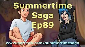 Summertime saga episode 89 features anime characters in a game scenario