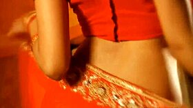 Steamy sari scene: Indian beauty strips and reveals her charms