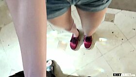 Kinky family affairs: Stepsis Cadey Mercury gives birthday boy a blowjob