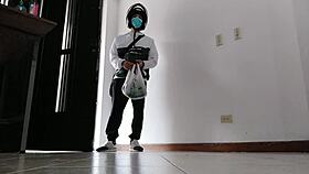 Why does my slut wife bang the delivery man outdoors while I'm at work? Caught on camera!