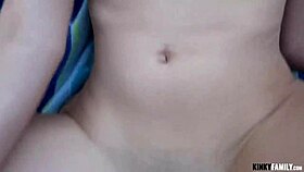 Kinky family affairs: Stepsis Cadey Mercury gives birthday boy a blowjob