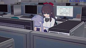 Aoba and Hifumi indulge in futanari sex
