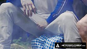 Heteroflexible Buds Skyy Knox & Tony Dangelo Jerk Off & Try Anal on Camping Trip