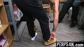 Suspect and gay mall officer reach hardcore understanding - Perps4k 😜