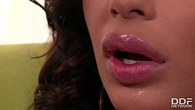 Euro Pornstar Angelica Black Shows Us The Perfect Pussy And Asshole