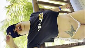 Blonde Latina Blows Cock Wildly!