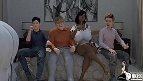 thick slutty milfs take dick all weekend long inside a mansion