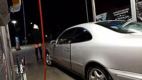 at the car wash, a transsexual encounter unfolds outdoors