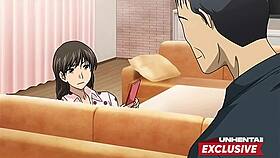 What’s with this perv stepdad groping his stepdaughter in uncensored hentai?