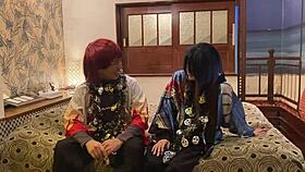 yo, why’s this japanese wife in costume deepthroating on halloween night?