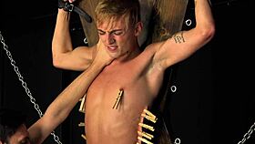 Hardcore fuck machine pounds tight young twink ass