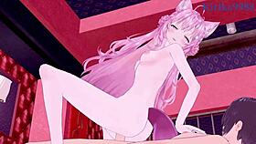 Hakui koyori and hoshimachi suisei intense creampie sex in hololive vtuber hentai