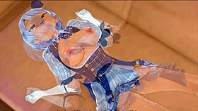 Yukino agria from fairy tail in intense 3d hentai action