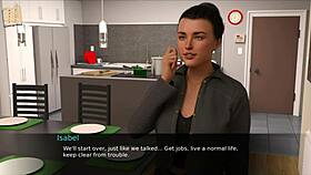 nursing back to pleasure in a cute outfit during a game