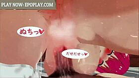 Being squeezed by Ilulu-chan, Lucoa-chan, and Hestia-chan in 3D anime