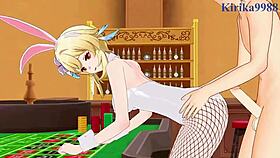 paimon and lumine riding aether's big cock in intense genshin impact hentai creampie