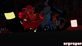 yo, vrchat vulpix gets cuckolded by umbreon and furry in wild anime scene