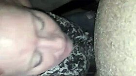 Ann sucking black dick intensely