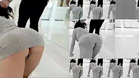 Stacked lesbian lovers seduce foreign exchange step-siblings in kitchen