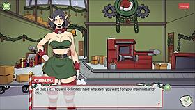 In Claus secret surprise Xmas hentai game episode 5, the femboy unleashes cum all over the Santa elf's cute face
