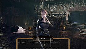 curvy anime girl in cute outfit gets huge cumshot in castle tower fucking