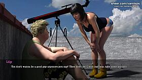 Cheating Wife Seduces Fat Boy Neighbor In Animated Game