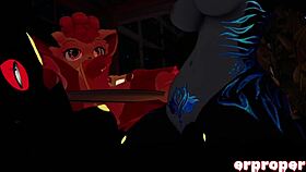 yo, vrchat vulpix gets cuckolded by umbreon and furry in wild anime scene