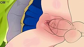 Aqua Seduces Kazuma In Short Skirt