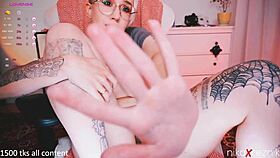 fingering my hairy pussy with pleasure 😍