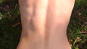 Perfect Body Girl Gets Anal Creampie Outdoor