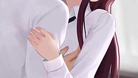 Cute Anime Character in Emotional Hentai Scene