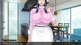 Caught fapping to my mom’s hot friend in fishnets