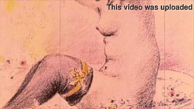 a rare glimpse into vintage erotic illustrations from classic anime styles