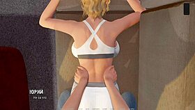 I feel the slap on my ass in this erotic hentai gameplay with pretty tits and cock.