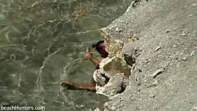 Beach Couple Feels Intense Passion During Wild Sex Session on Sand.
