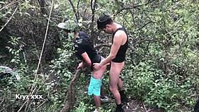 big cocks fucking bareback in the park, part 4