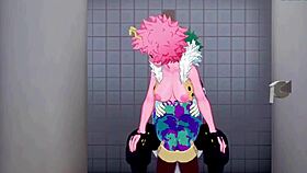 Mina Ashido And Momo Yaoyorozu Fuck Izuku Midoriya In My Hero Academia Hentai