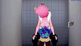 Mina Ashido And Momo Yaoyorozu Fuck Izuku Midoriya In My Hero Academia Hentai