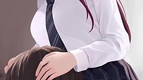 Cute Anime Character in Emotional Hentai Scene