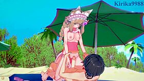 Watch Maho, Karin, and Yuuki get creampied in intense Princess Connect Re Dive hentai?