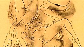 Vintage erotic drawings from antique times