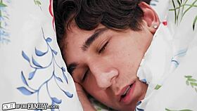 out of the family - busty rebel stepsister convinces her stepbrother to fuck her while she crashes his bed.