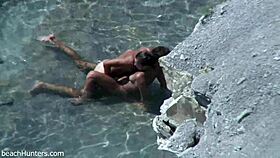 Beach Couple Feels Intense Passion During Wild Sex Session on Sand.