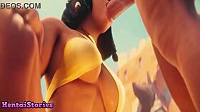 First Time Taking Two Dicks in This Wild Game Play?